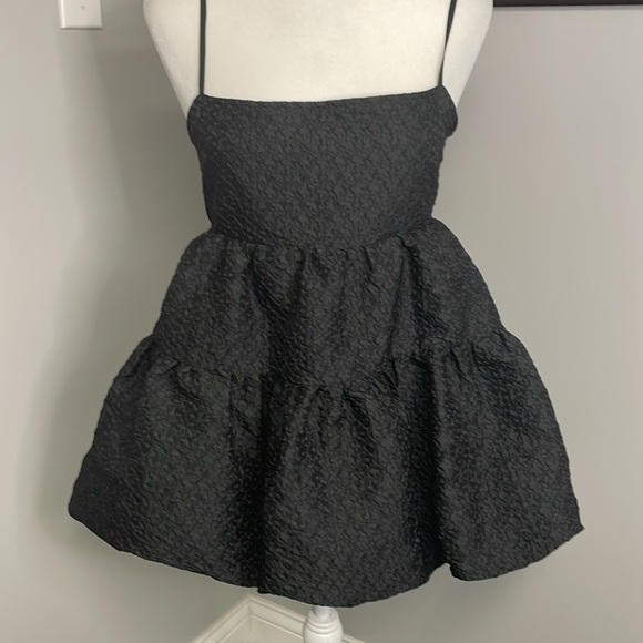 Anthropologie x Aureta Floral Bubble Hem Mini Dress NEW NWT XS Petite Formal - Picture 2 of 7